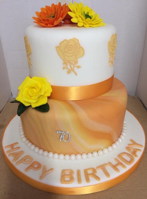 photo of a marble cake