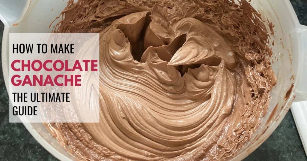 whisked chocolate ganache ready to use as frosting